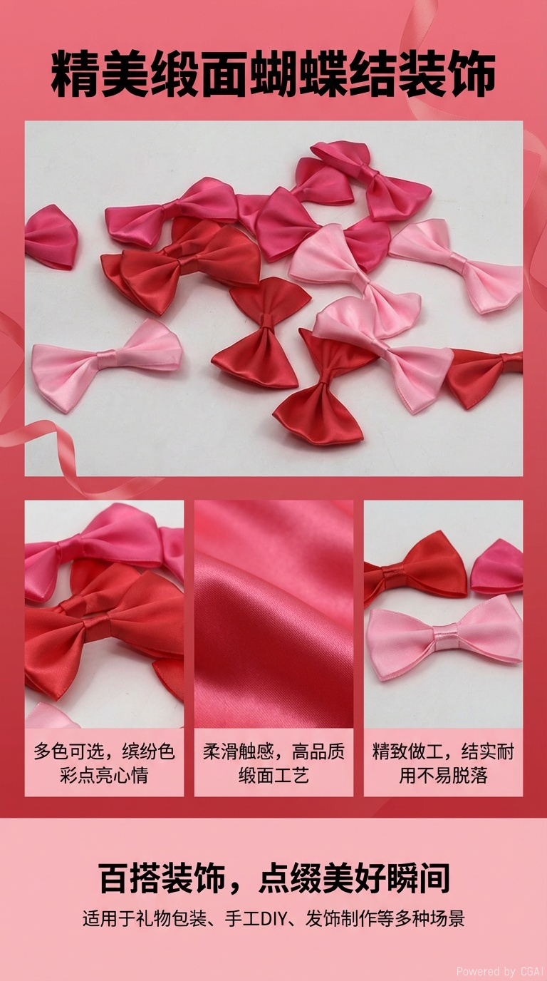 Premium vintage tie accessories, bow tie studs, bow flower decorations, fashionable bow tie accessories pic 1