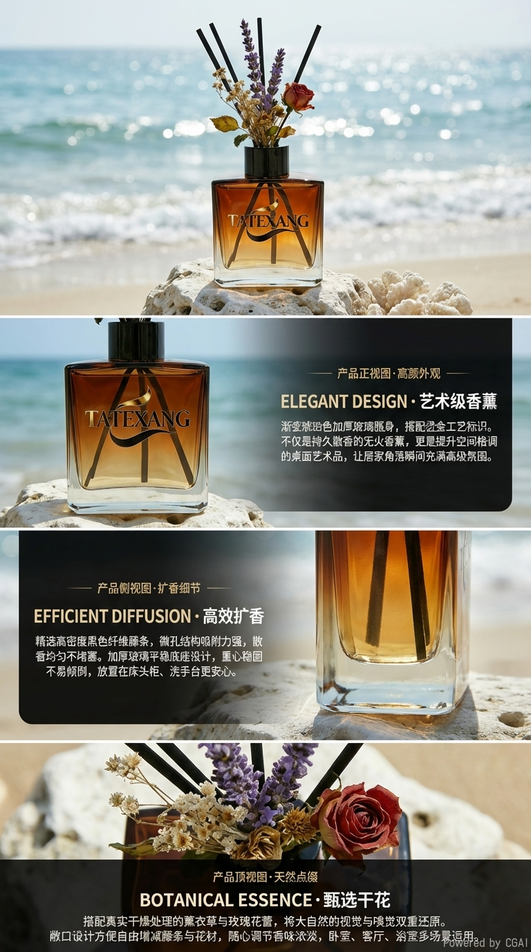Creative gift fireless aromatherapy set, fashionable and personalized aromatherapy ornaments, long-lasting fragrance pic 2
