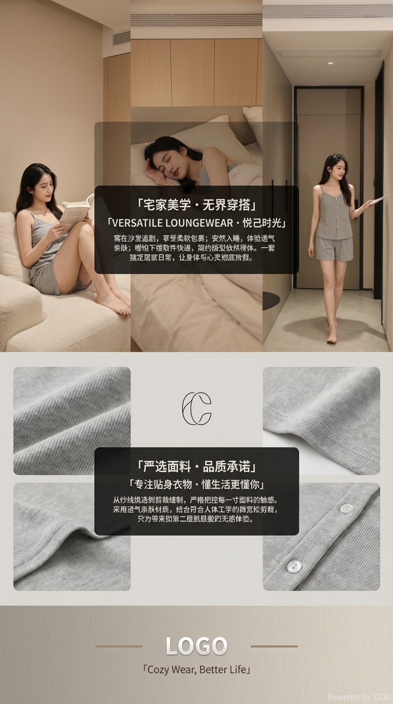 A grey halter top suit for female models, featuring sexy halter top shorts pic 3