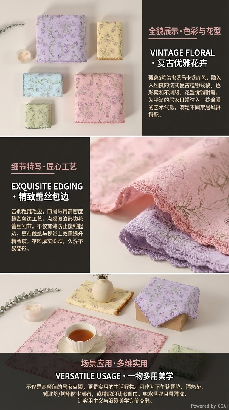  A类安全标准 + 7A长效抗菌 婴儿肌肤也可亲密接触 💌 双面设计：纱布面亲肤透气，毛圈面吸水饱满详情2