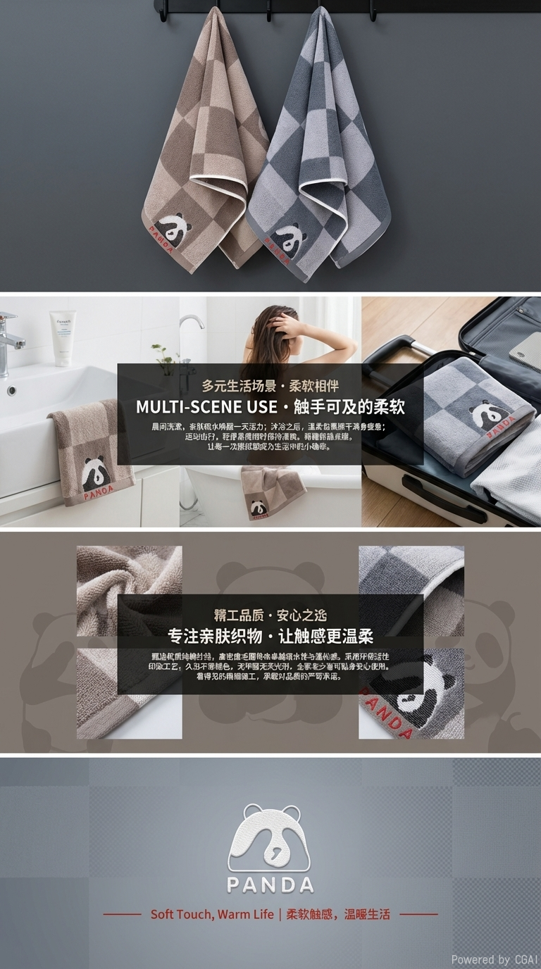 130克超厚强吸水毛巾 加厚毛圈密实 瞬吸速干不挂毛 家用洗脸巾浴巾 柔软亲肤不掉絮 热卖优选详情3