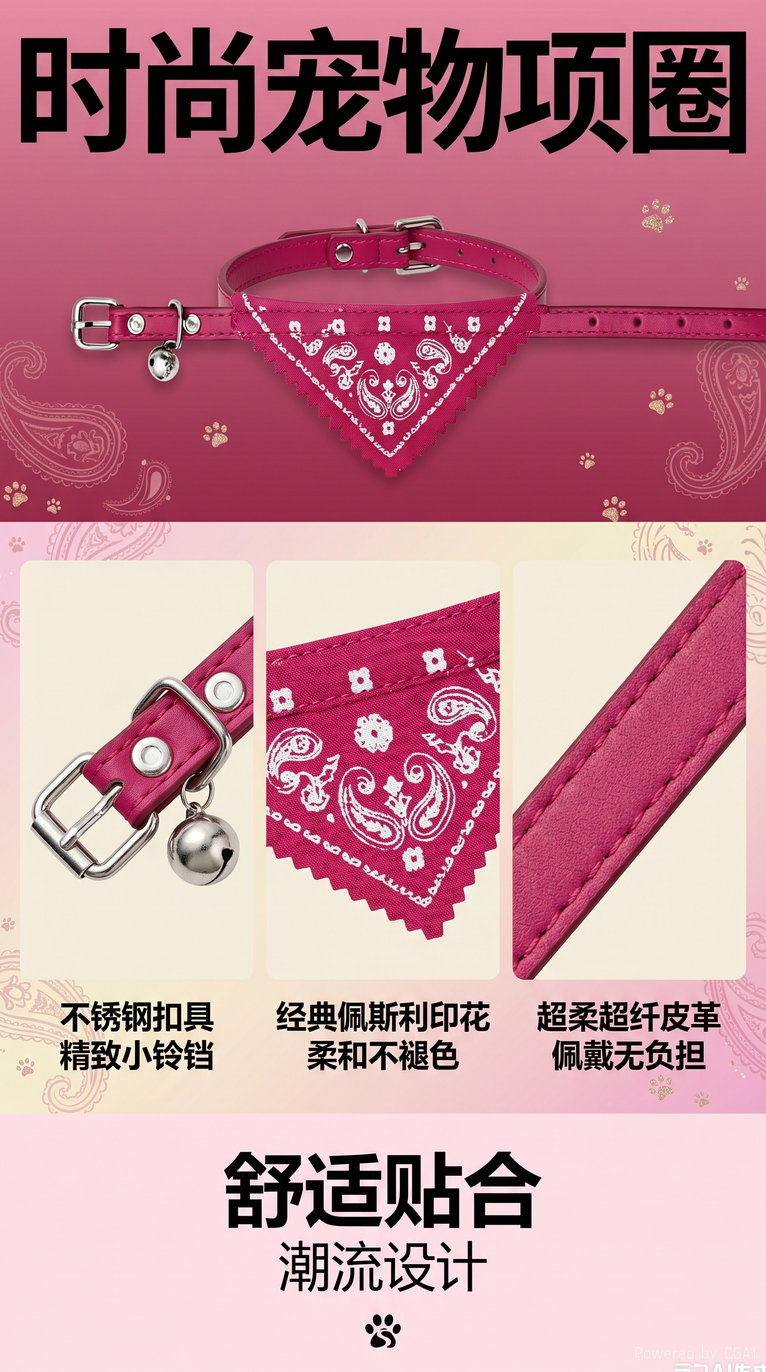 时尚宠物项圈 精美宠物项链 宠物饰品 通用宠物用品宠物项圈宠物宠物项链宠物用品 pic 1