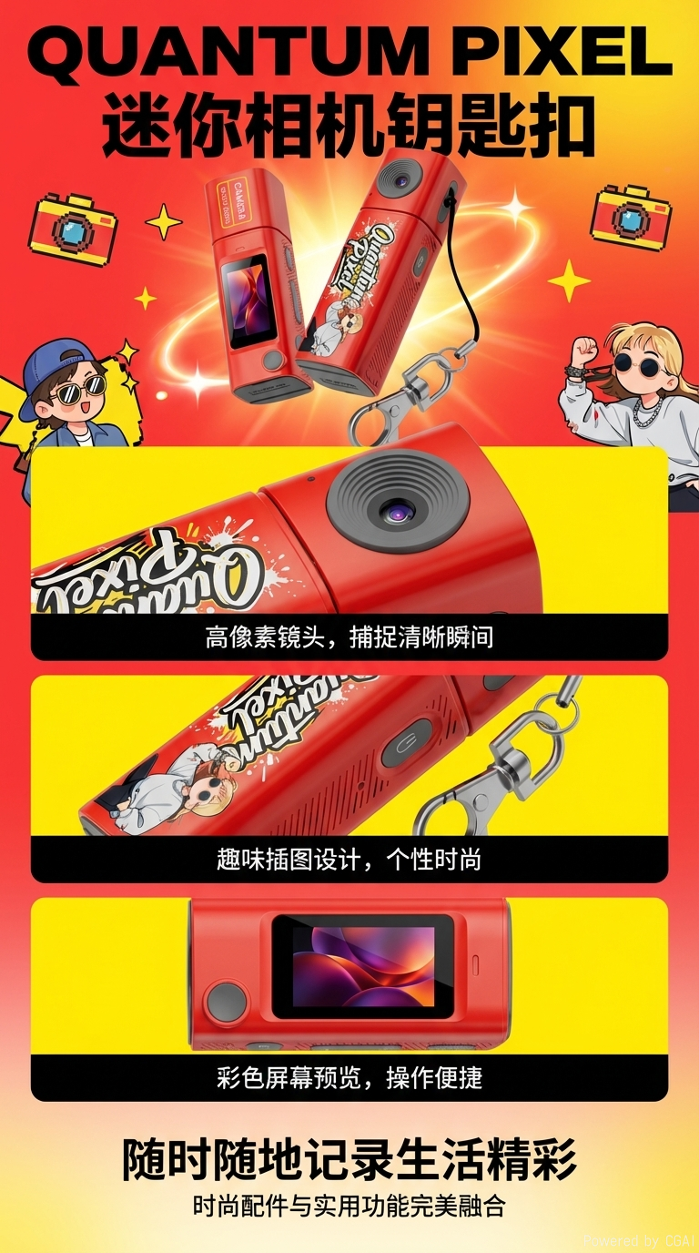 2026新款迷你数码相机儿童相机1200万像素便携拍照神器【量大面议】详情1