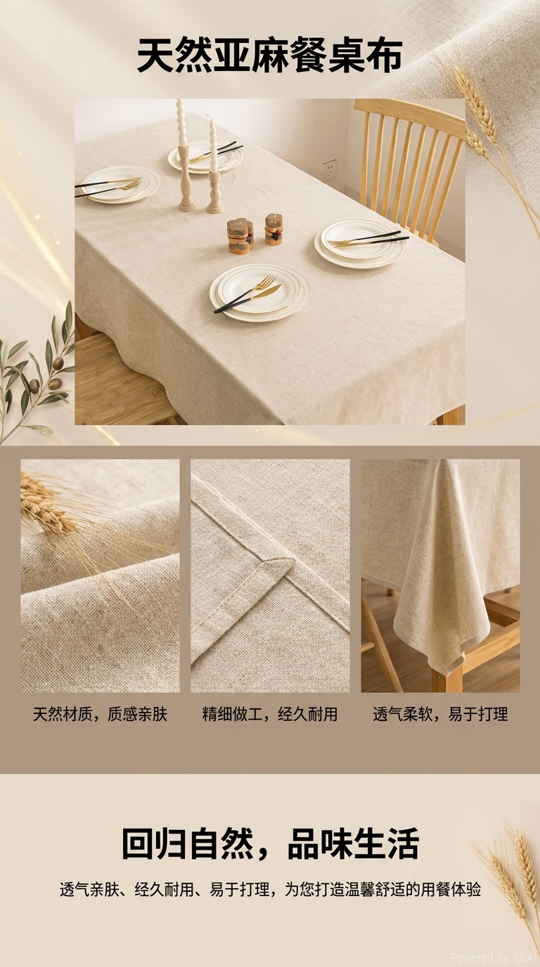 简易方桌茶几边几实木餐桌家用简约风格1.2米长详情1