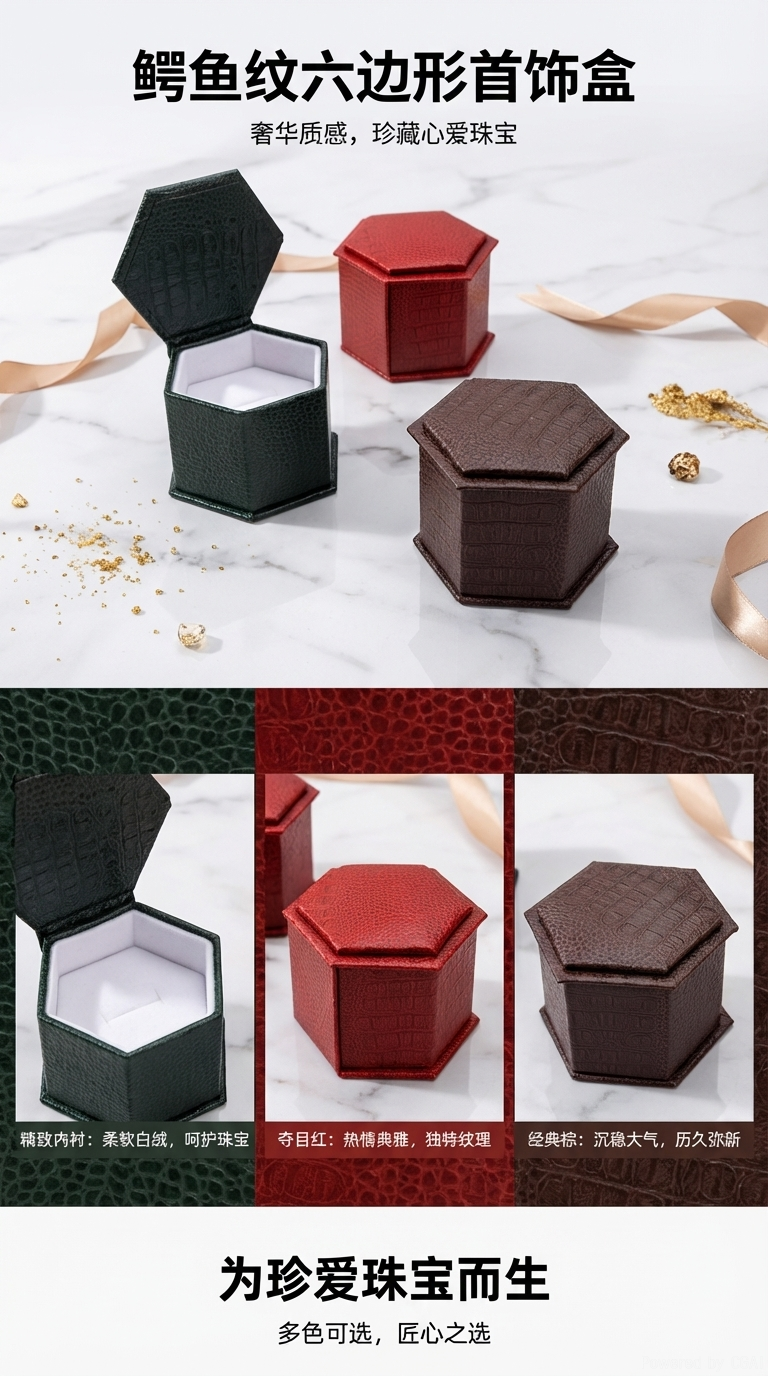 珠宝盒首饰箱包首饰盒内衬饰品收纳珠宝收纳盒详情1