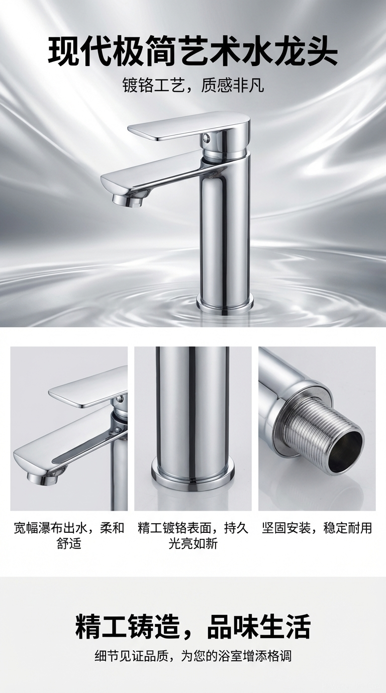 Faucet single hole - long plane 14 pic 1