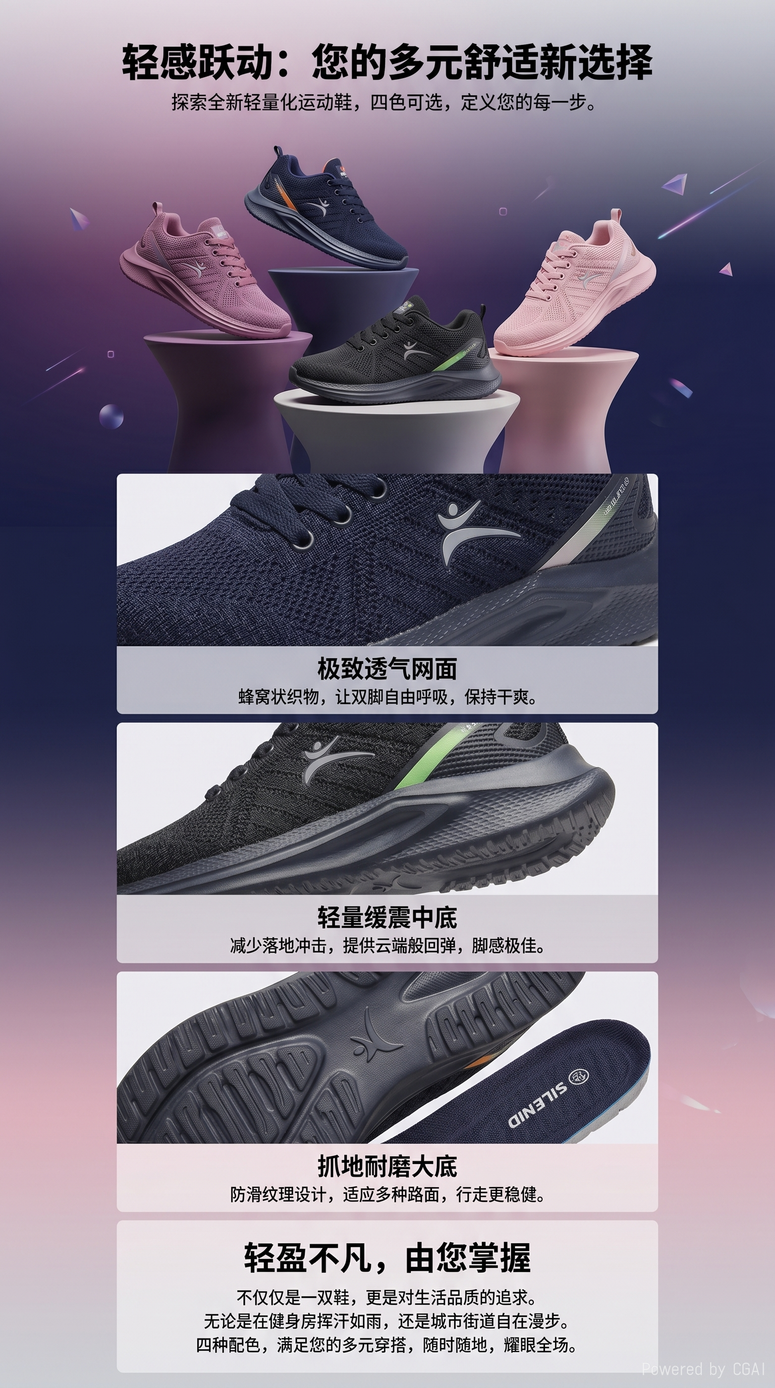 运动休闲鞋四双不同颜色男款夏季拖鞋真皮德训鞋shoes shoes详情1