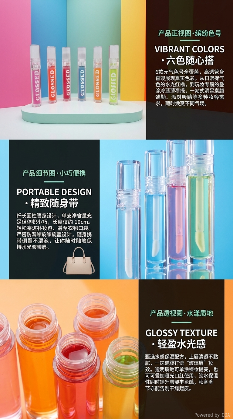 唇膏口红管唇油去死皮滋润修护柔润养唇详情2