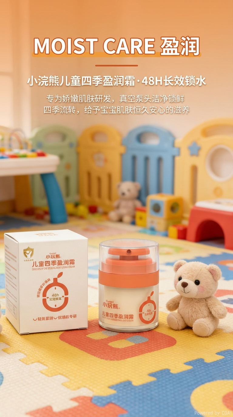 儿童四季盈润霜护肤霜 保湿 滋润 舒缓   （注：标题共58个字符，符合所有要求，关键词未重复，结构清晰，信息完整。）详情1
