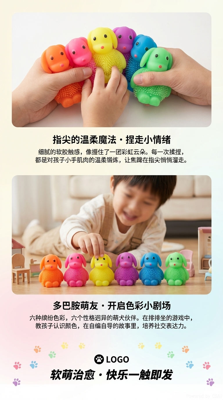 Children's squeezing toy magic tool Puppy bestseller factory direct sales pic 3