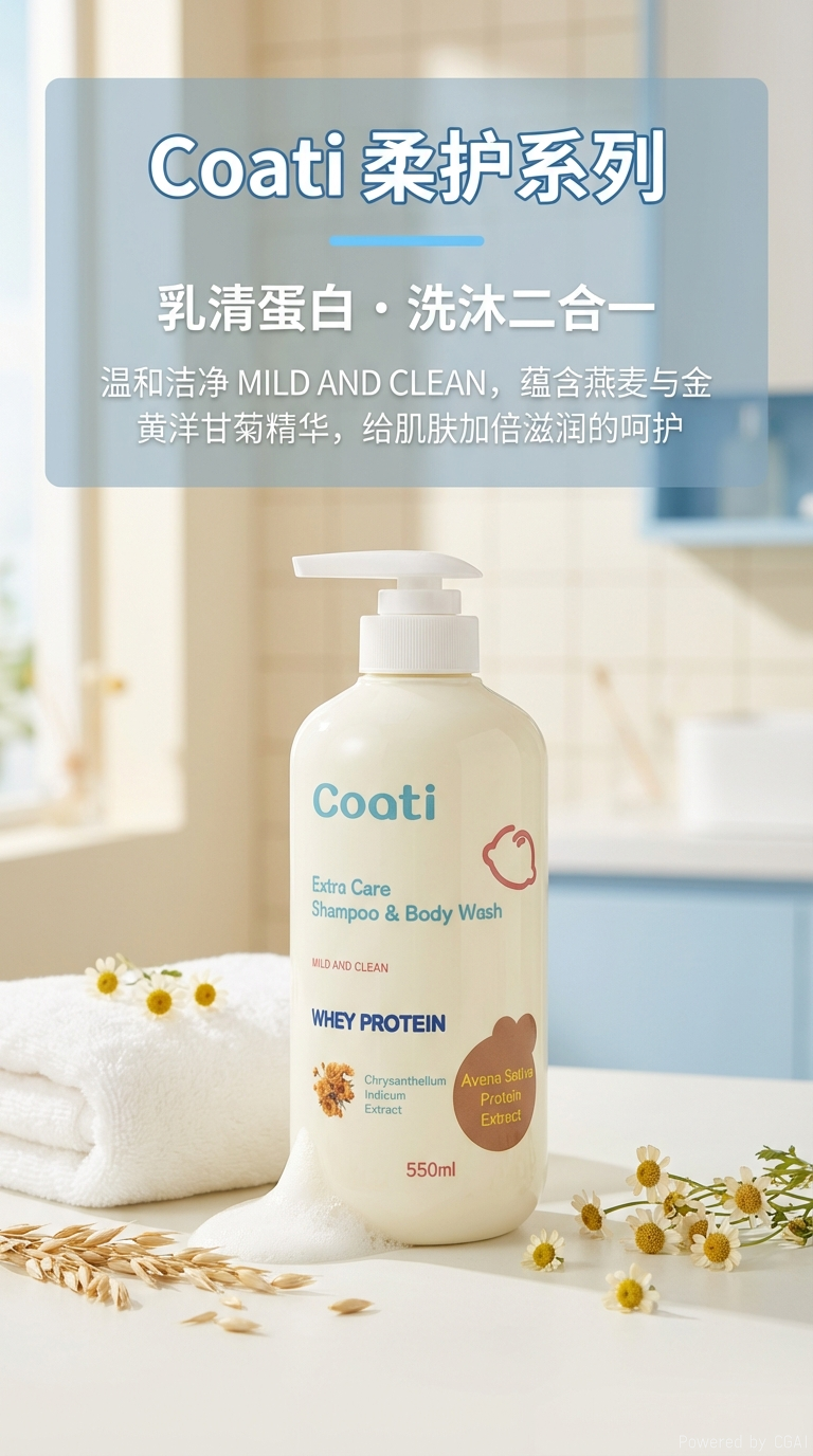 Coati Extra Care Shampoo and Body Wash bottle pic 1