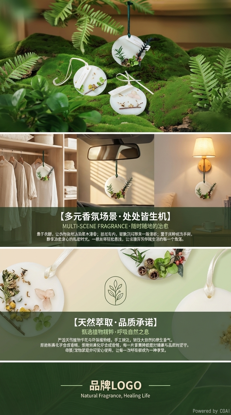 衣柜衣橱专用香薰蜡片卧室空气清新剂持久留香挂件详情3