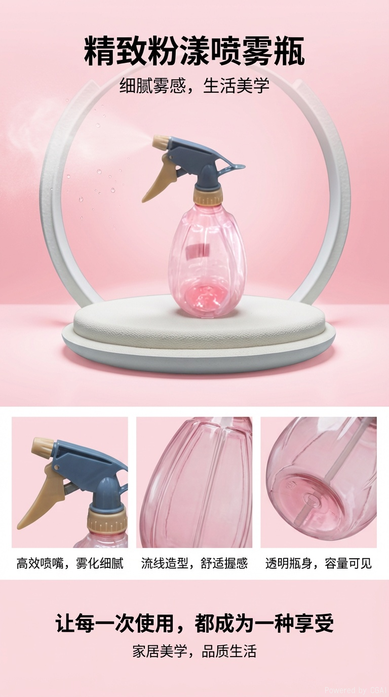 塑料小喷壶批发喷壶加厚酒精家用喷水壶保洁消毒喷壶清洁家详情1
