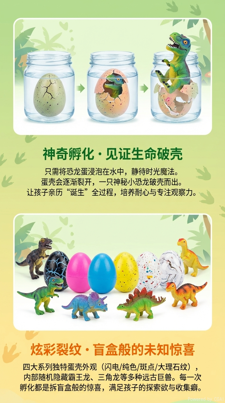 跨境恐龙蛋大号玩具泡水膨胀变大孵化蛋创意新奇玩具批发详情2
