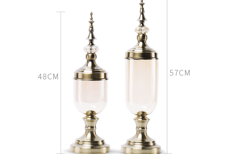 European-style glass vases, creative living room decorative items, home dining tables, light luxury flower arrangement transparent handicrafts detail image 3