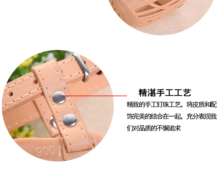 Anti-bite pet masks, pet dog supplies, dog muzzles, plastic mesh anti-bite dog muzzles, manufacturer's wholesale in stock detail image 4