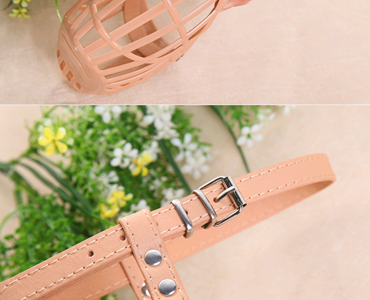 Anti-bite pet masks, pet dog supplies, dog muzzles, plastic mesh anti-bite dog muzzles, manufacturer's wholesale in stock detail image 8