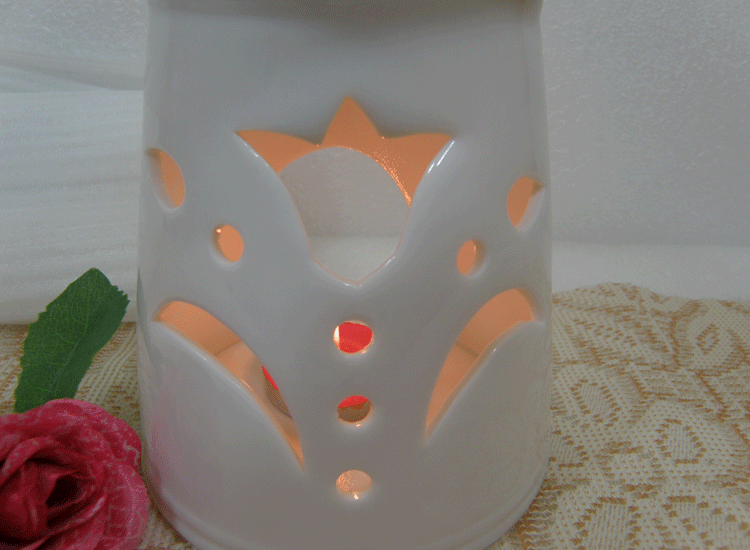 照明 熏香炉 香精灯 手工镂空工艺陶瓷 商务礼品详情图6