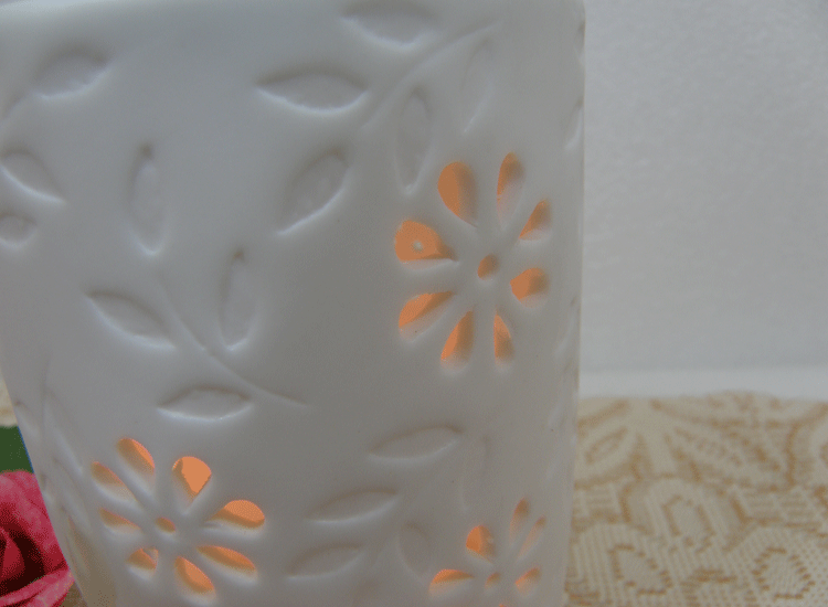 香薰莲花香炉居家摆件 固体茶蜡烛台雕刻工艺品详情图7