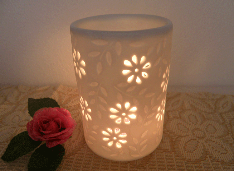 香薰莲花香炉居家摆件 固体茶蜡烛台雕刻工艺品详情图6