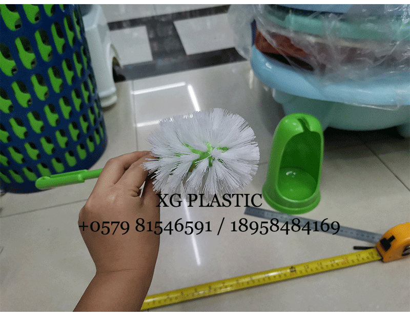 塑料马桶刷带底座家用热销卫生间马桶清洁刷经典长柄圆头卫生刷详情图7