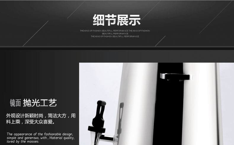 Stainless steel coffee bowl, 13L self-service coffee bucket, buffet stove, beverage bowl, milk and juice bowl pic 13