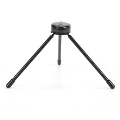 批发迷你铁三脚架小型便携式三脚架可折叠手机直播支架桌面三脚架白底实物图