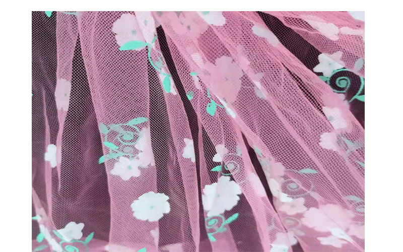胶浆花朵布料碎花蕾丝网纱面料DIY手工衣裙子窗帘台布装饰布料详情图7
