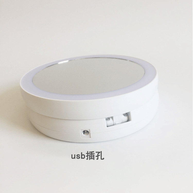 led折叠化妆镜USB带灯台式便携梳妆镜子美颜补光双面放大随身镜子详情图13