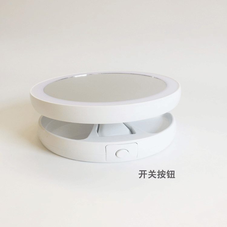 led折叠化妆镜USB带灯台式便携梳妆镜子美颜补光双面放大随身镜子详情图14