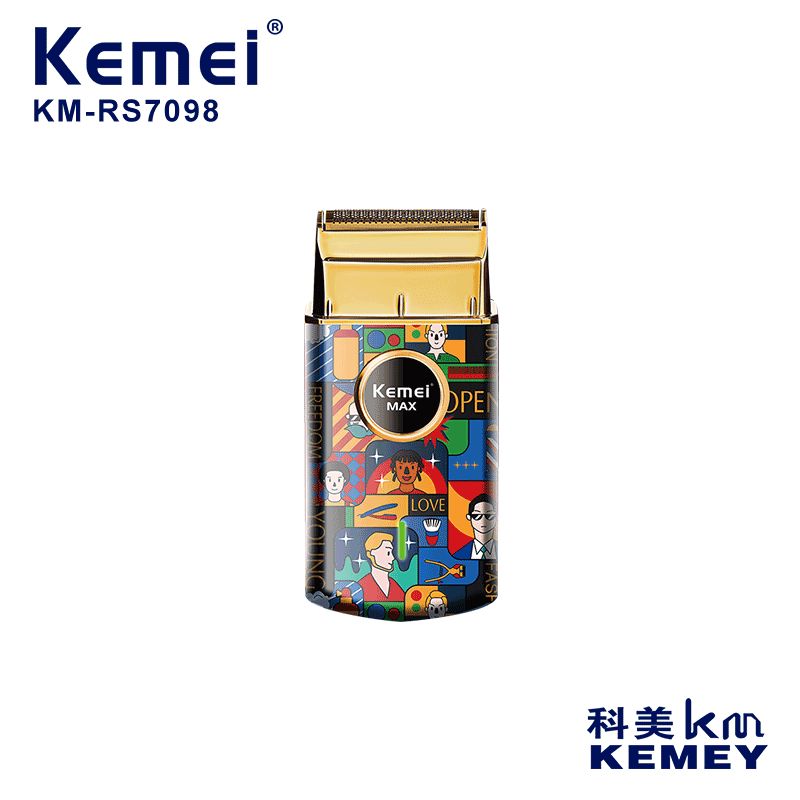 Cross-border manufacturers direct power shaver Kemei MAX Mini shaver USB charging KM-RS7098