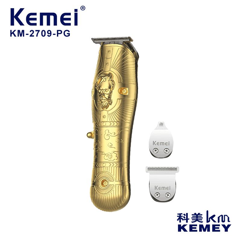 Cross-border manufacturers directly supply Kemei small trimmer KM-3709PG multi-functional oil head sculpting hair clippers