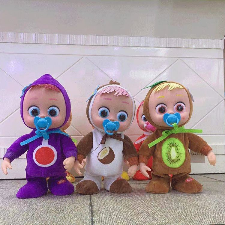 Hengxin juguetes fruta llorando eva diez pulgadas bebé juguete de simulación de bebé inglés cantando caminar eléctrico niños fruta parque 427234 Specification image