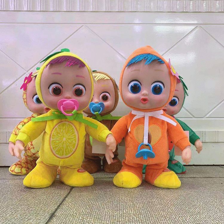 Hengxin Toy Fruit Crying Baby 10-inch Baby Simulation Toy English Singing Walking Electric Children's Fruit Park 01 details Picture