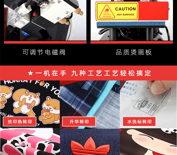 CE-30 pneumatic hot stamping machine, 15x15 pneumatic hot stamping machine, heat transfer and pressure hot stamping machine, water-washed clothing label hot stamping machine pic 5