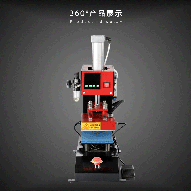 CE-30 pneumatic hot stamping machine, 15x15 pneumatic hot stamping machine, heat transfer and pressure hot stamping machine, water-washed clothing label hot stamping machine pic 4