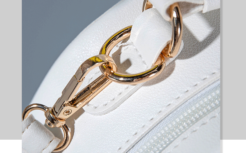 国潮跨境新款PP草编单肩包条纹编织女士斜跨包简约圆包 女包包详情5