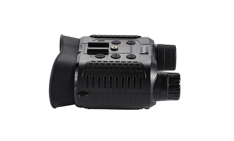 ZIYOUHU NV8160 all-black high-definition infrared night vision device, wearing a single soldier helmet for night photography pic 1