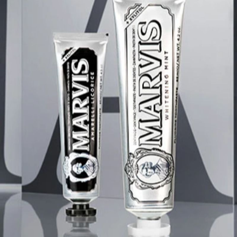 意大利进口Marvis玛尔斯/玛尔仕成人牙膏系列 黑色 银色图