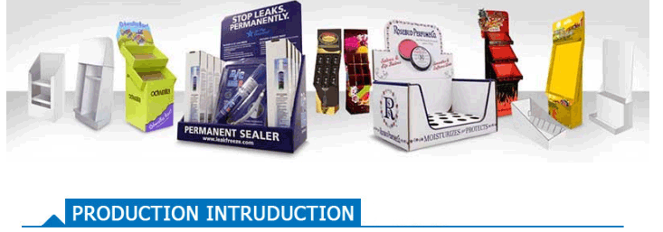 Mall hook folding display rack chain store promotional paper shelf colored cardboard assembly display box full figure