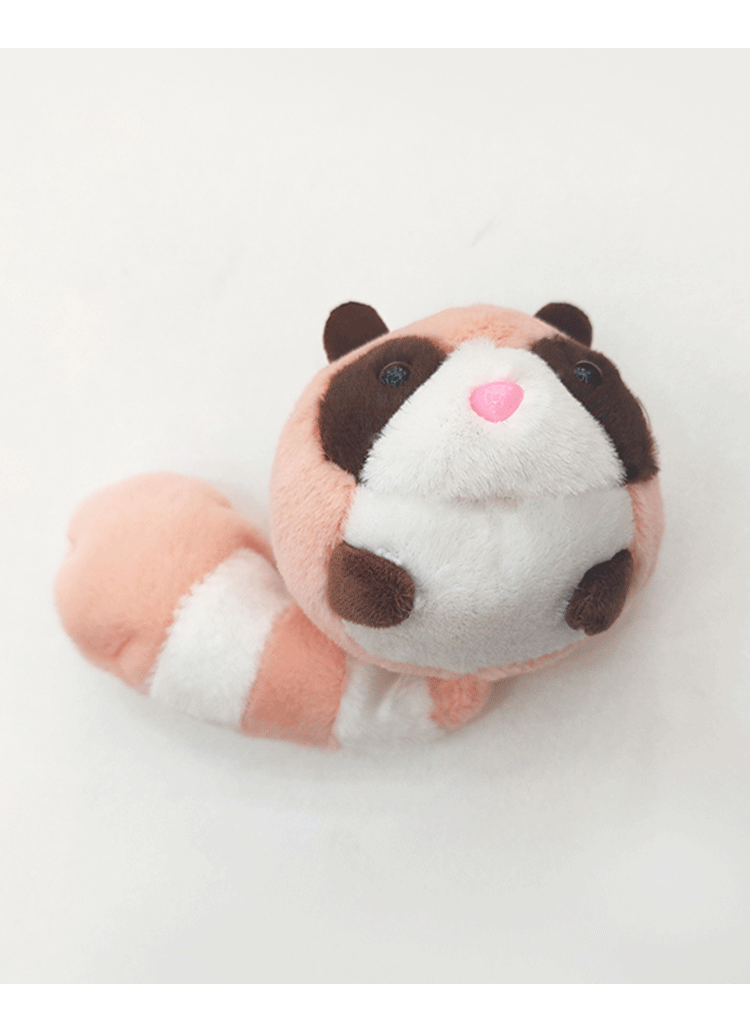 Cute long-tailed round squirrel plush toy, schoolbag pendant, cartoon creative keychain plush toy, mouse toy gift pic 4