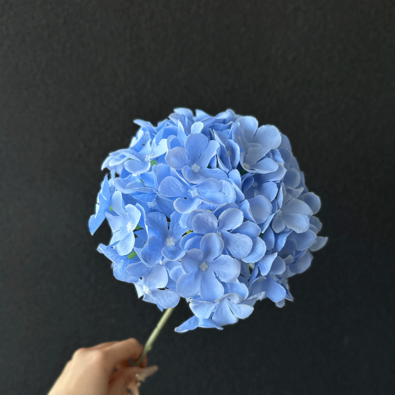 garden big hydrangea artificial flower bouquet home living room decoration artificial flower wholesale hydrangea artificial flower wedding hall Specification drawing