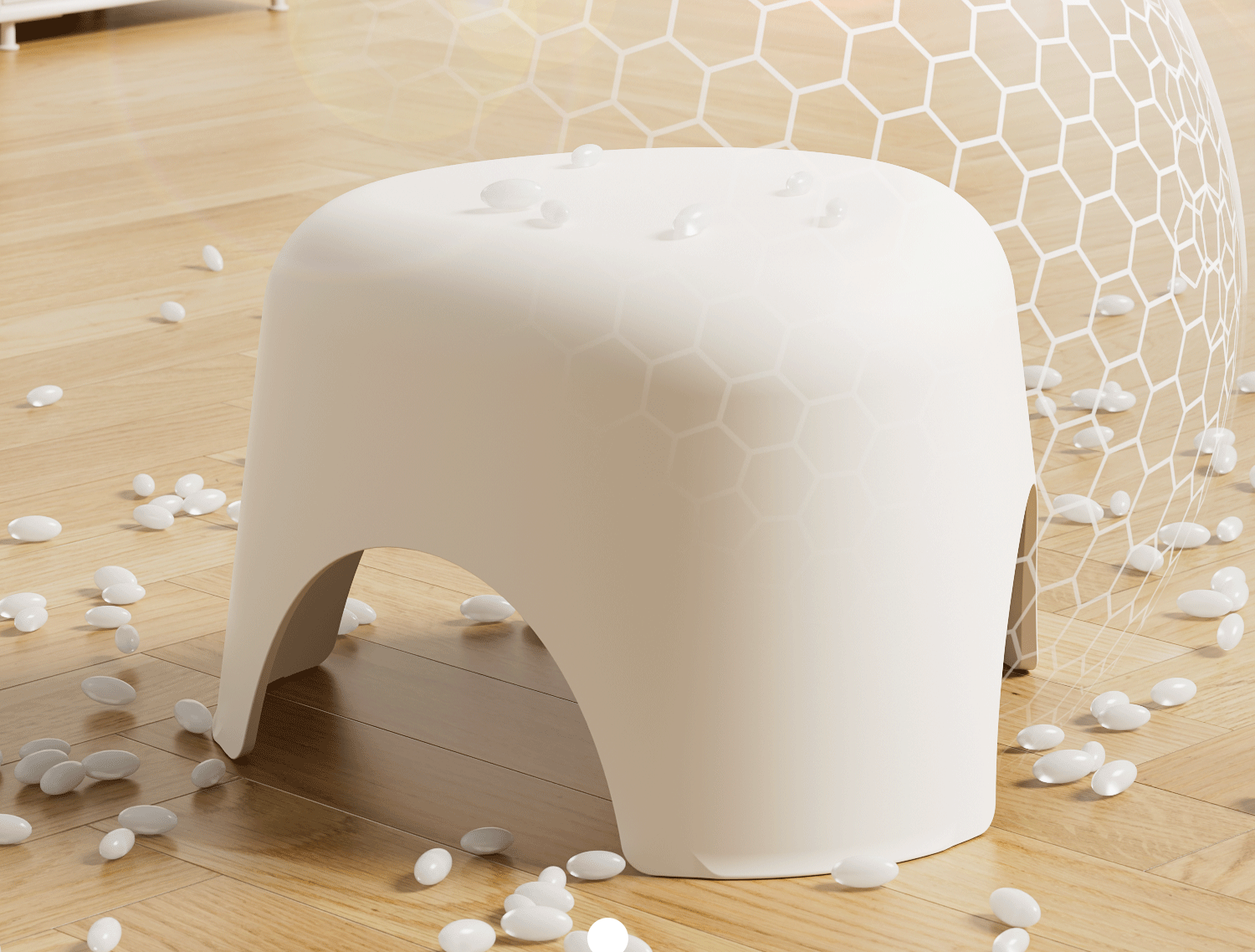 [OSEO] 26Q3#DZ multifuncional plástico blanco pequeño taburete bajo silla portátil niños hogar taburete de ocio taburete de baño pic 19