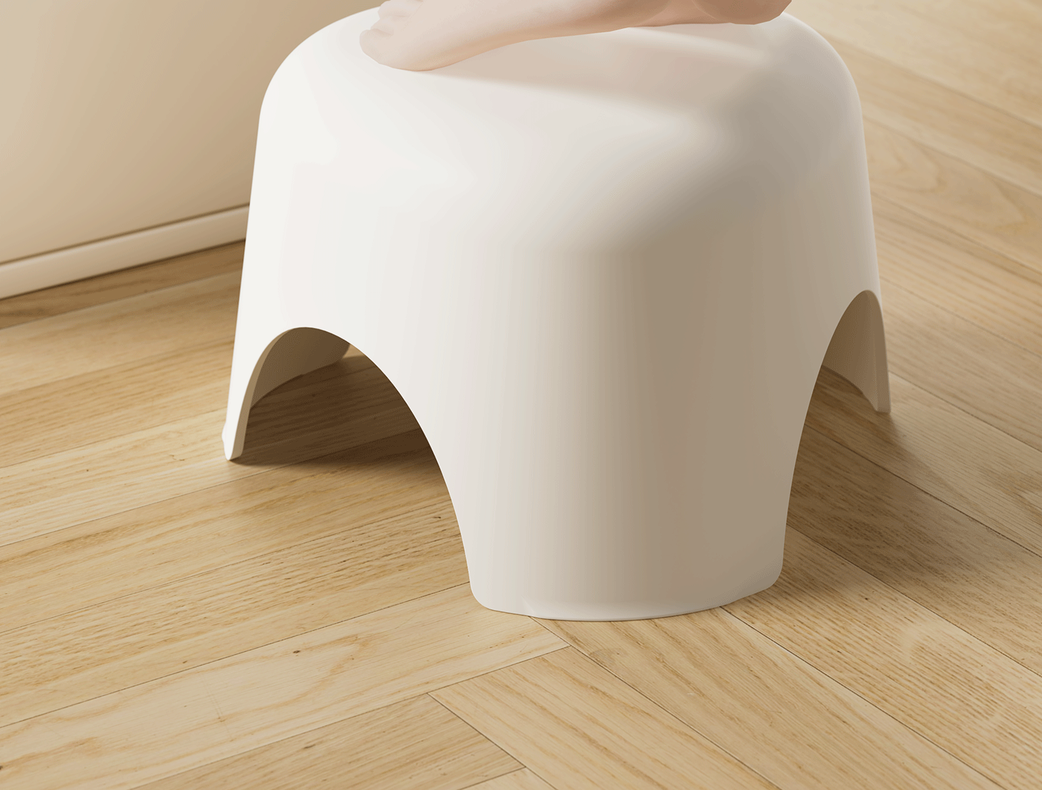 [OSEO] 26Q3#DZ multifuncional plástico blanco pequeño taburete bajo silla portátil niños hogar taburete de ocio taburete de baño pic 24