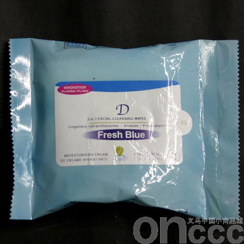 25片美容卸妆湿巾，40克无纺布，居家旅行携带方便
