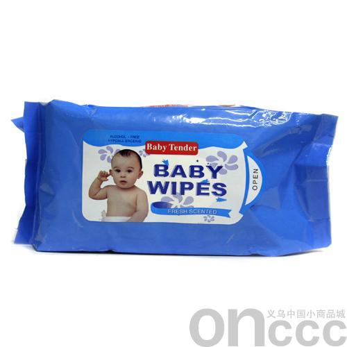Blue baby wet wipes thumbnail