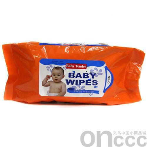 Orange baby wet wipes thumbnail