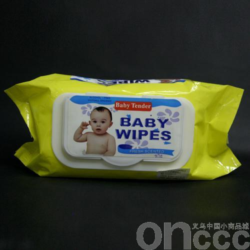 Yellow baby wet wipes thumbnail