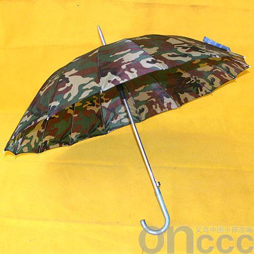Premium men's polyester camouflage straight-pole umbrella