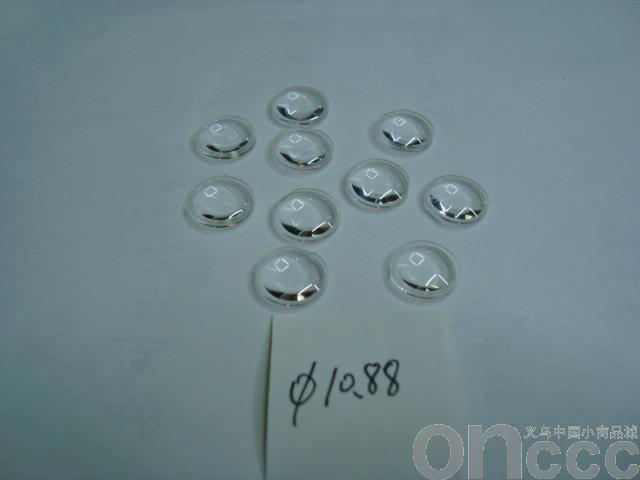 Acrylic lenses. Luminaires lenses, eyepieces, magnifying lenses